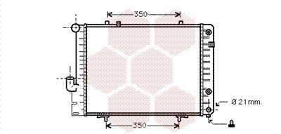 VAN WEZEL Radiaator,mootorijahutus 30002096